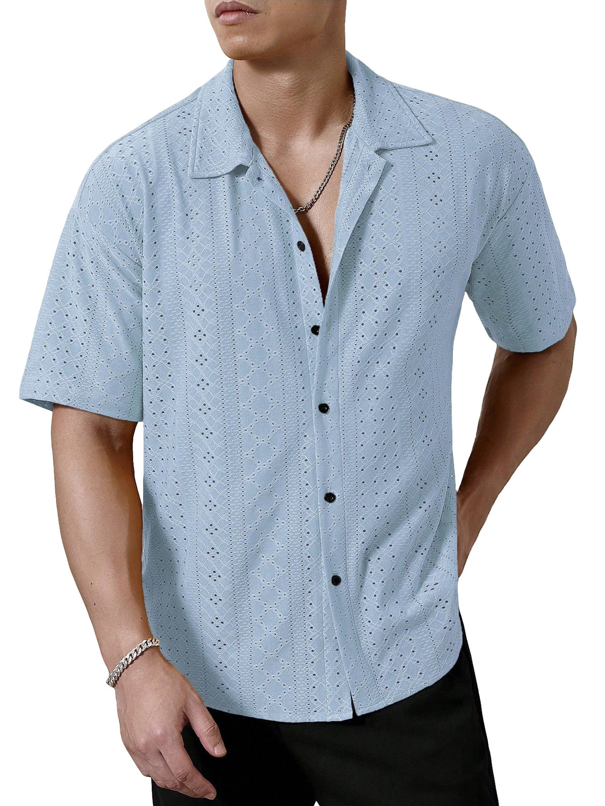 Chemise à manches courtes respirante pour homme