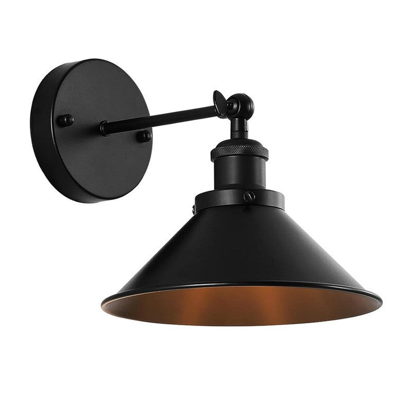 Black Vintage sans fil mur de fer Scence pour chambre côté hallway et couloir