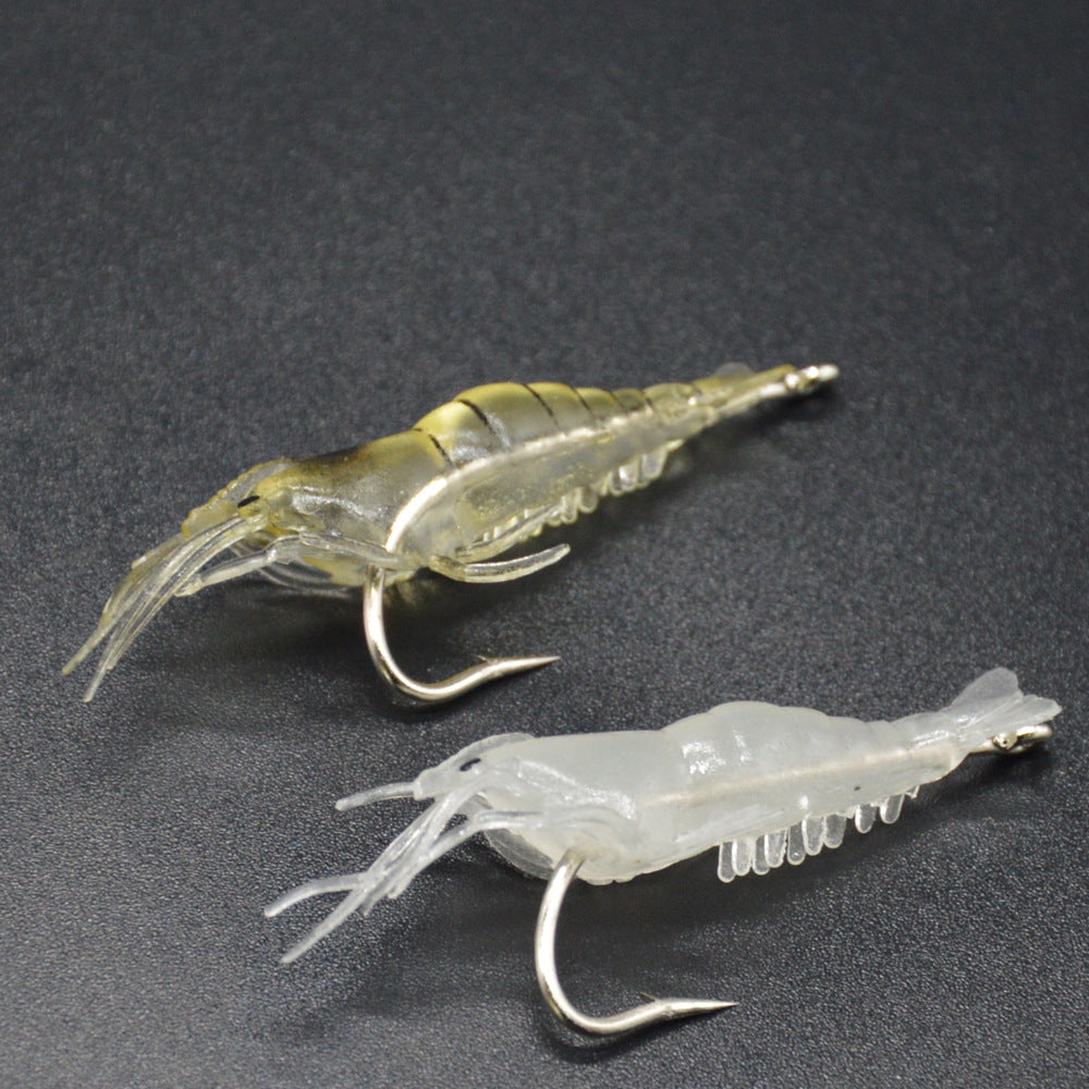 Leur lumineuse de crevettes crochetées de 4cm en PVC