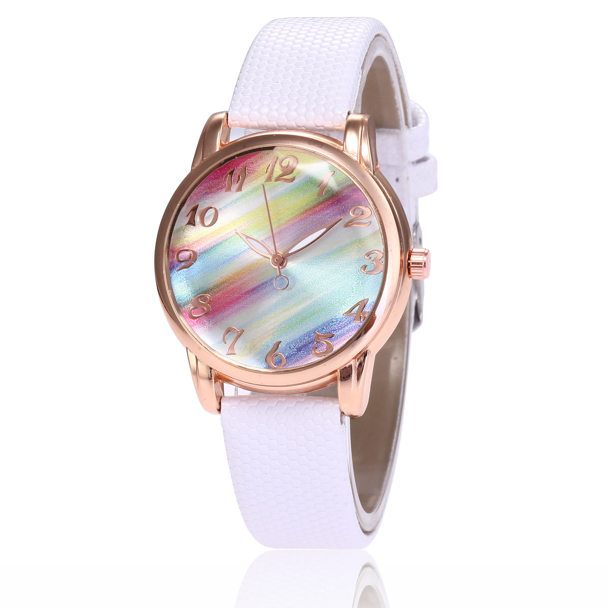 Trendy et fashionable Rainbow Face Women's Watch