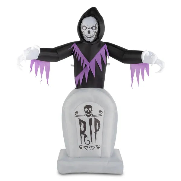 Jardin 8ft 3pcs LED String lumières Grim Reaper et Grave Décoration d'Halloween gonflable
