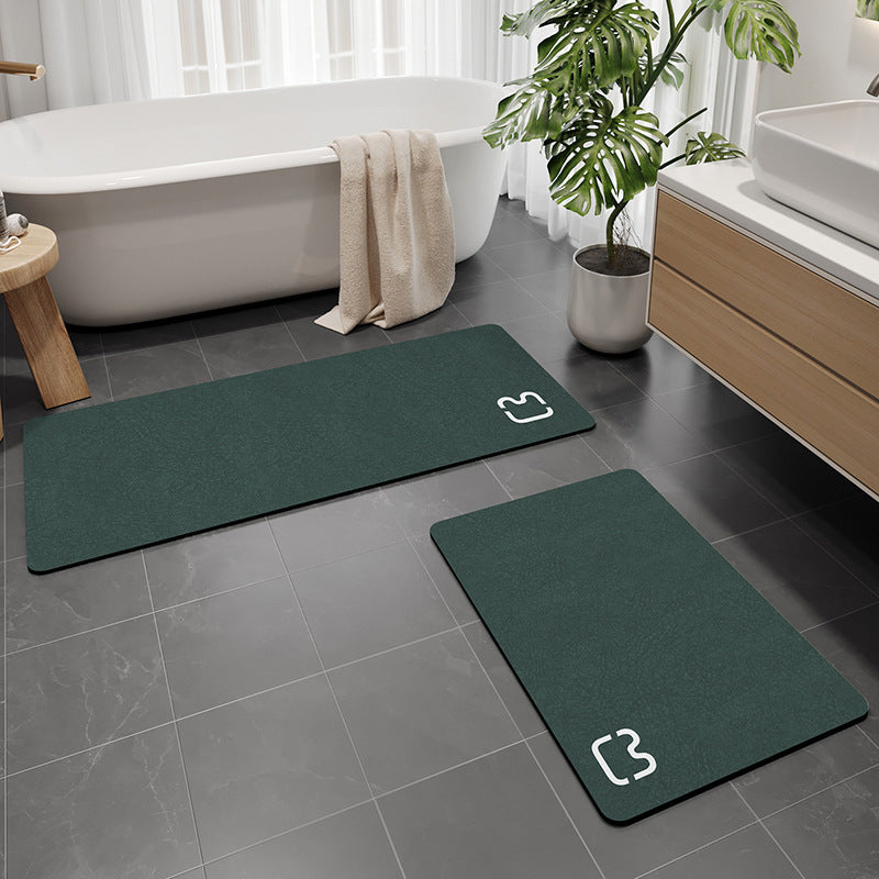 Tapis de sol de salle de bain antidérapant Diatomées Terre
