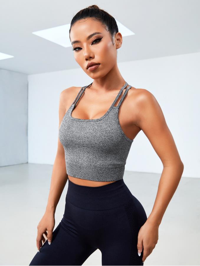 Sous-vêtements de sport Soutien-gorge de yoga élastique haute