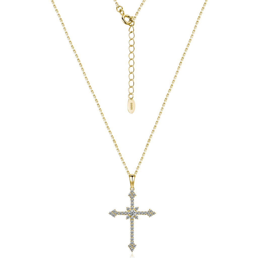 S925 Collier de traverse en mousse d'argent sterling 3.0mm Centre D Couleur VVS1 40-45cm Silv