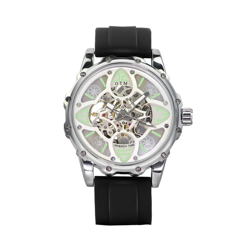 Montre homme mécanique étanche lumineuse