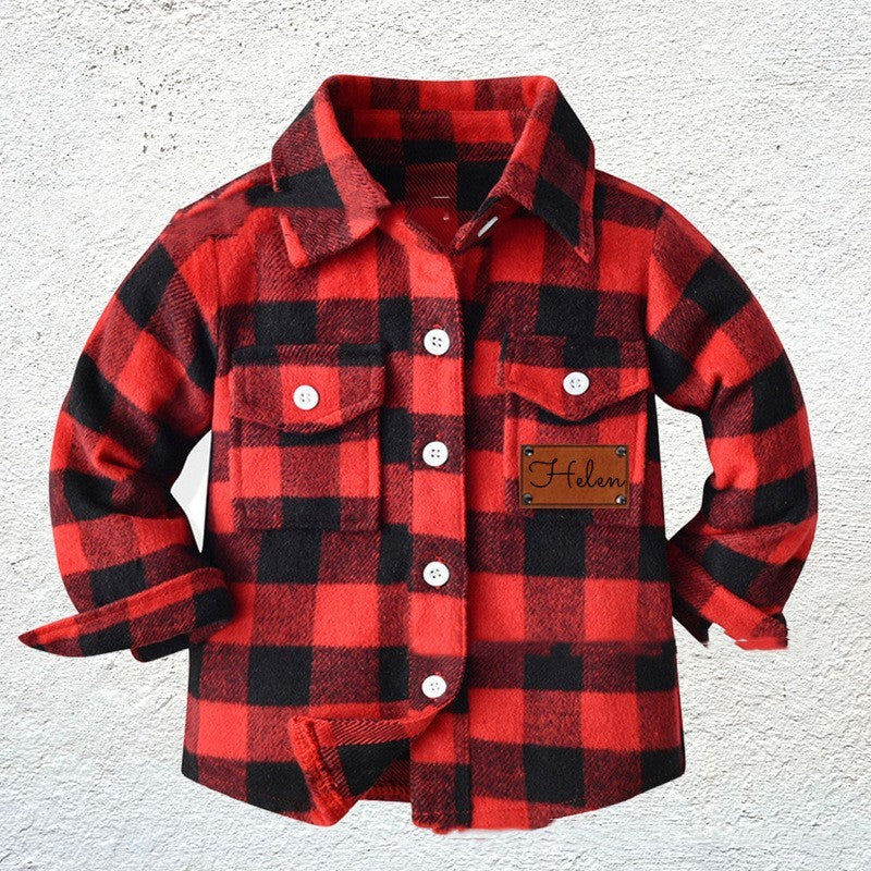 Chemise à carreaux pour enfants