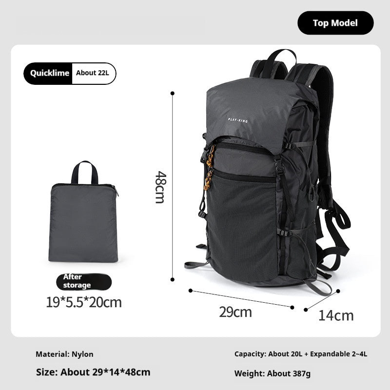 Outdoor Professional Waterproof Mountainering Backpack Flip Hiking Backpack