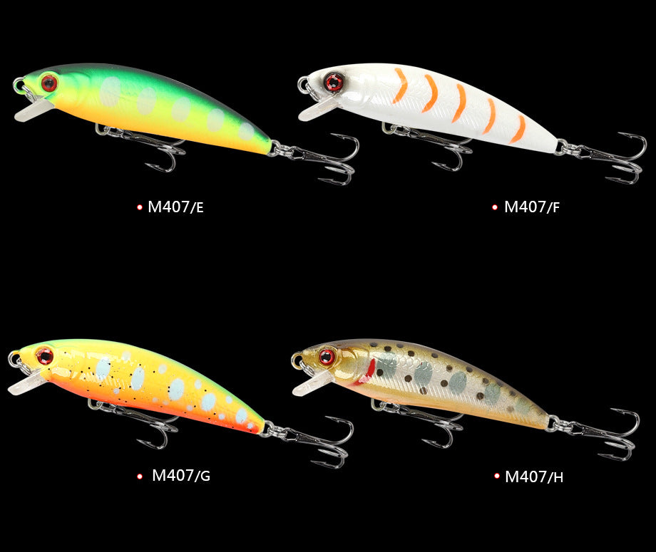 6cm57g Floating Minnow Lure Freshwater Topmouth Culter Weever Mandarin Fish Lure Simulation