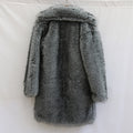 Imitation de fourrure pour hommes Renard fourrure longue coupe manteau