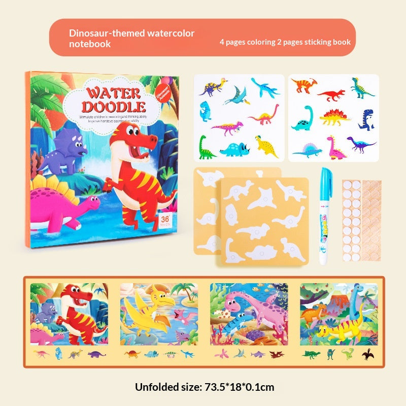 Enfants bricolage peinture à l'eau Doodle Puzzle Card