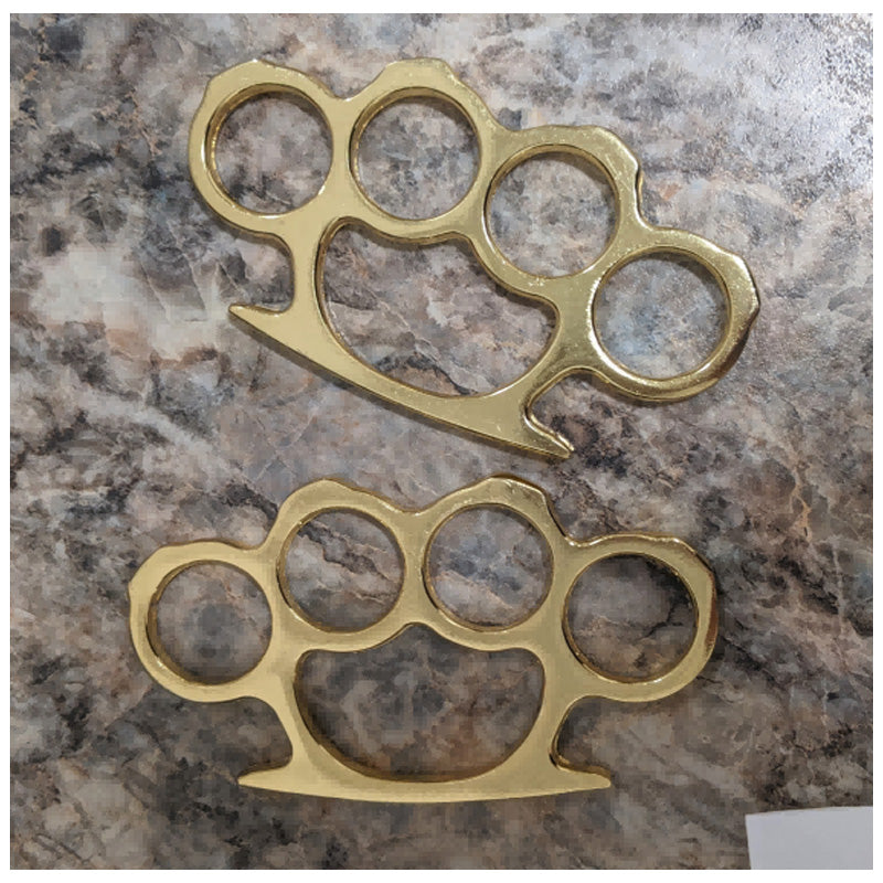 2pcs Titanium acier laiton Knuckles en laiton multifonction
