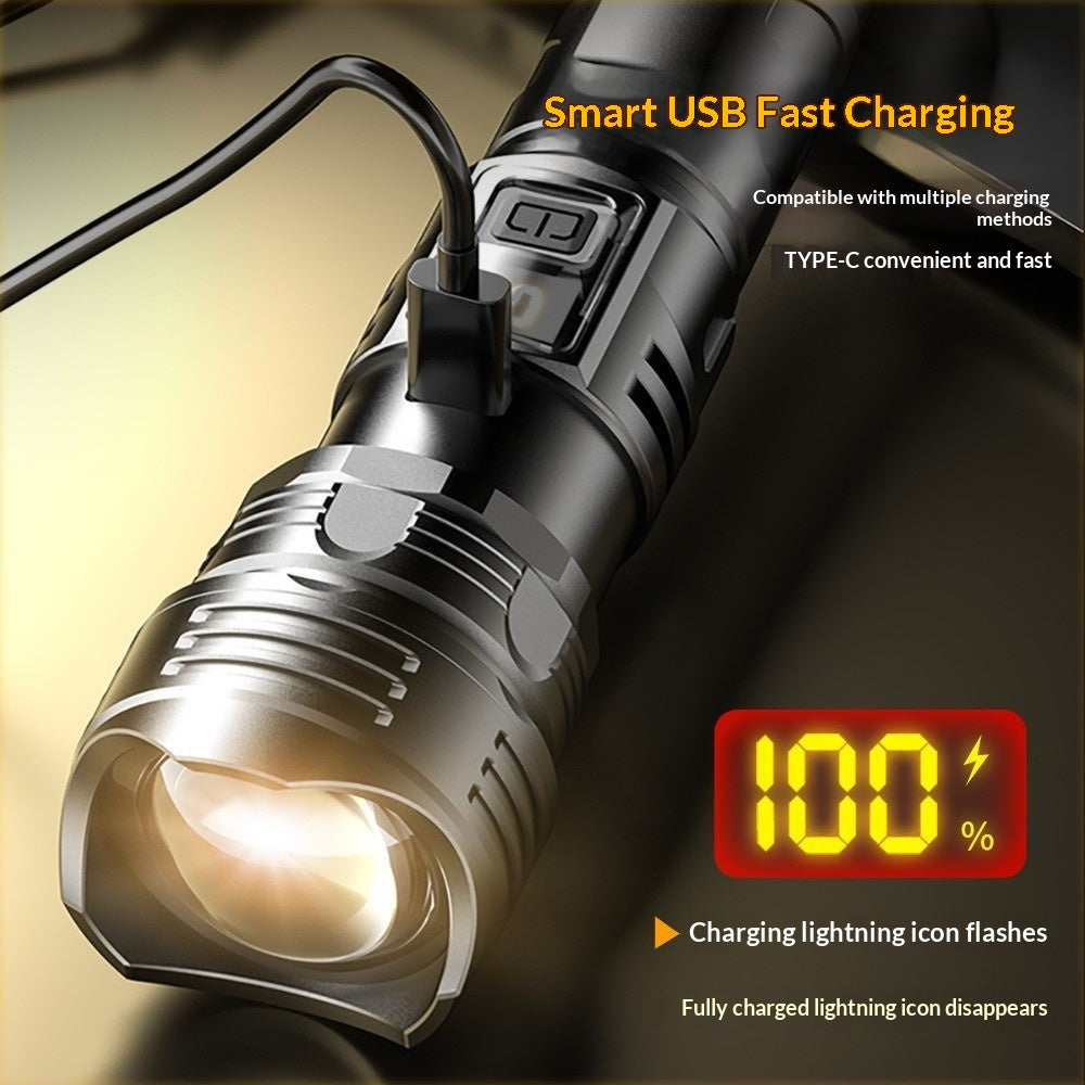 Long-lasting LED flashlight for home use