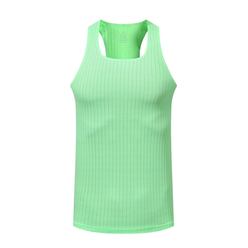 Hommes Solid-colore Athletic Casual Respirant Haut de réservoir à séchage rapide
