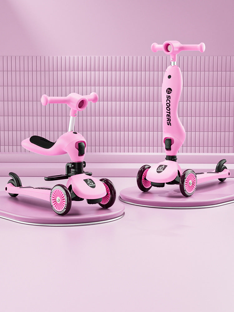 Scooter bébé peut s'asseoir pousser ou glisser