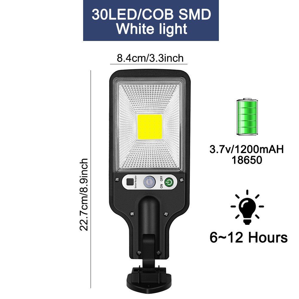 Solar Wall Light Motion Sensor Outdoor Garden Security Street Lampe doit fournir un Hazarou