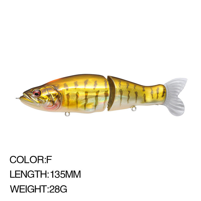 Aile multi-section I Diapositive 135MM 28G Lure Deux Section Aile dure
