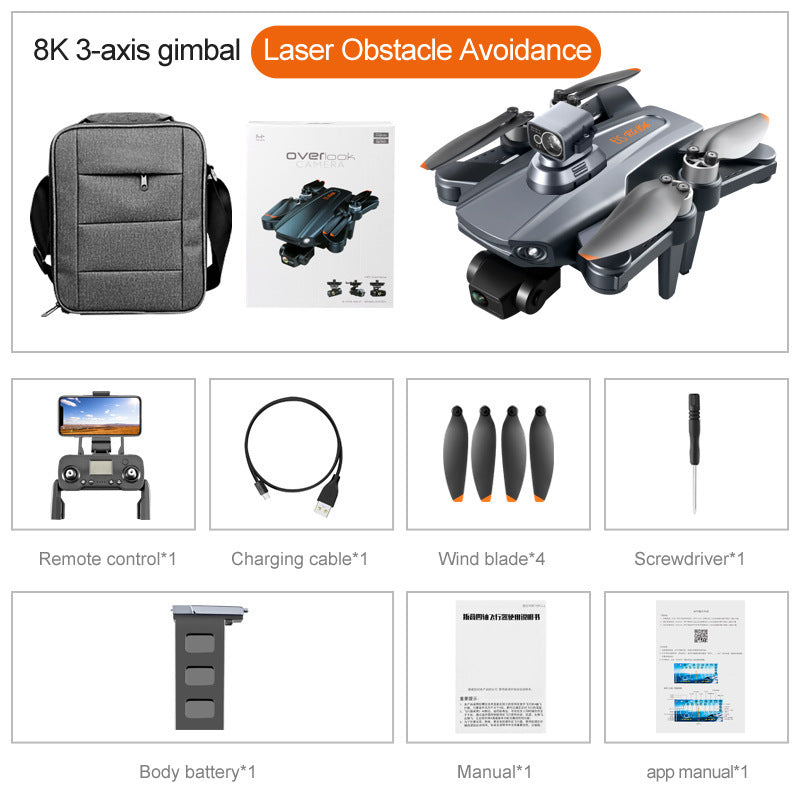RG106 Trois axes Auto-stabilisation PTZ pliant UAV