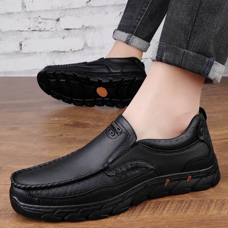Respirant main fait pour les hommes Outdoor Casual Chaussures en cuir