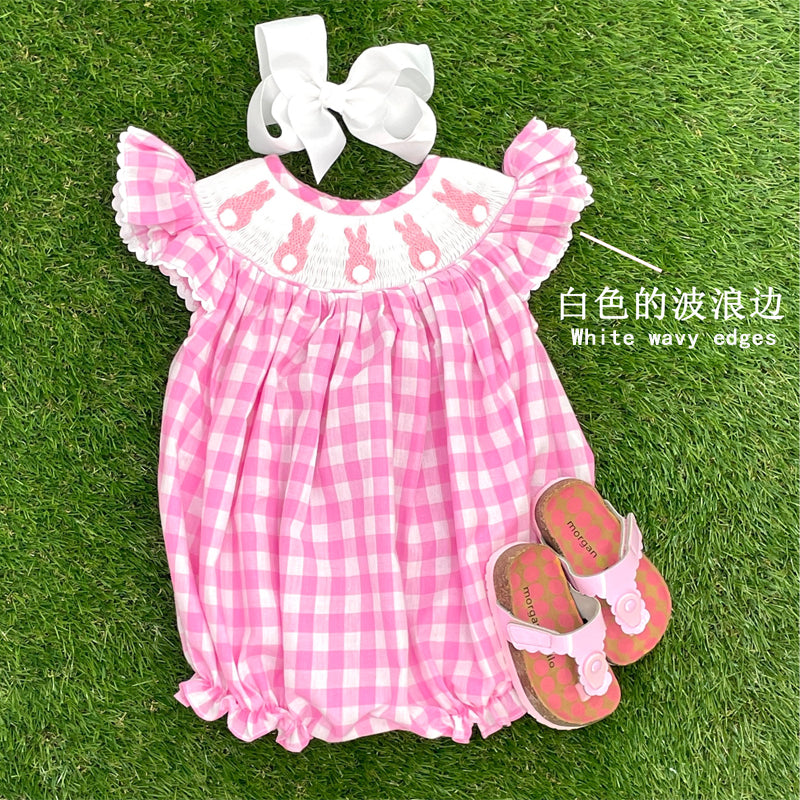 Cute Baby Girl Bunny Romper Set