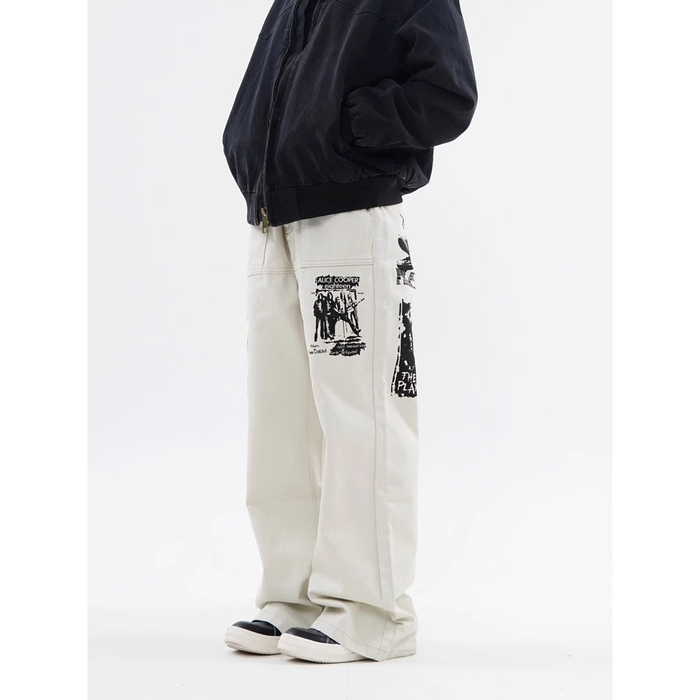 Hip Hop Imprimer Jeans Printemps Homme