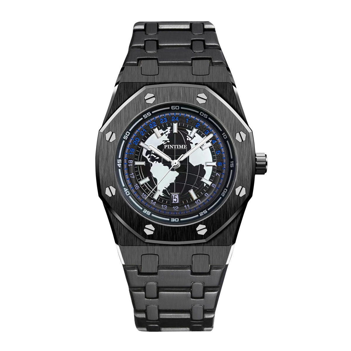 Montres homme imperméable Bracelet en acier lumineux Quartz