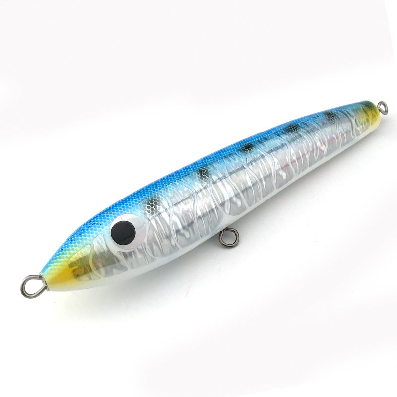80g 90g Pêche artisanale en bois Lure Lure Pêche en mer Crayon de pêche en bateau