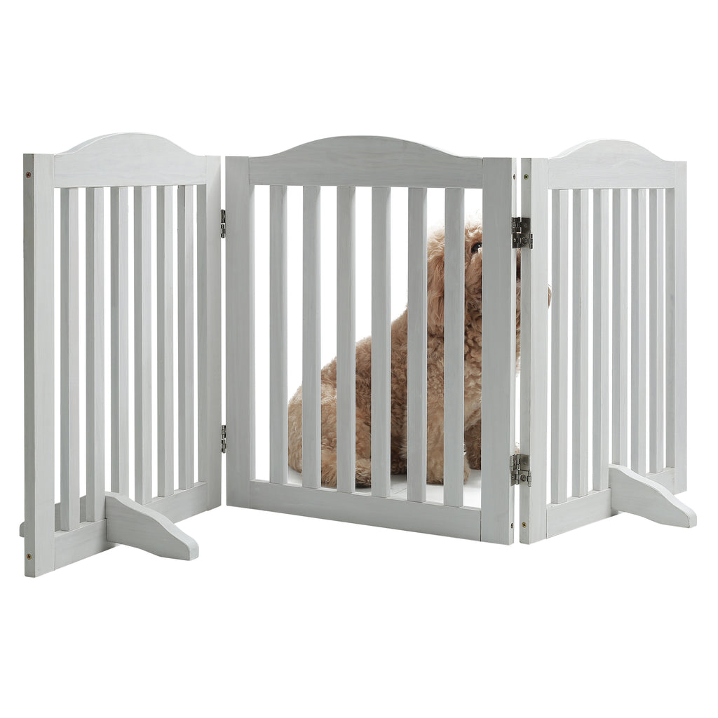 Porte pliable pour chiens en bois