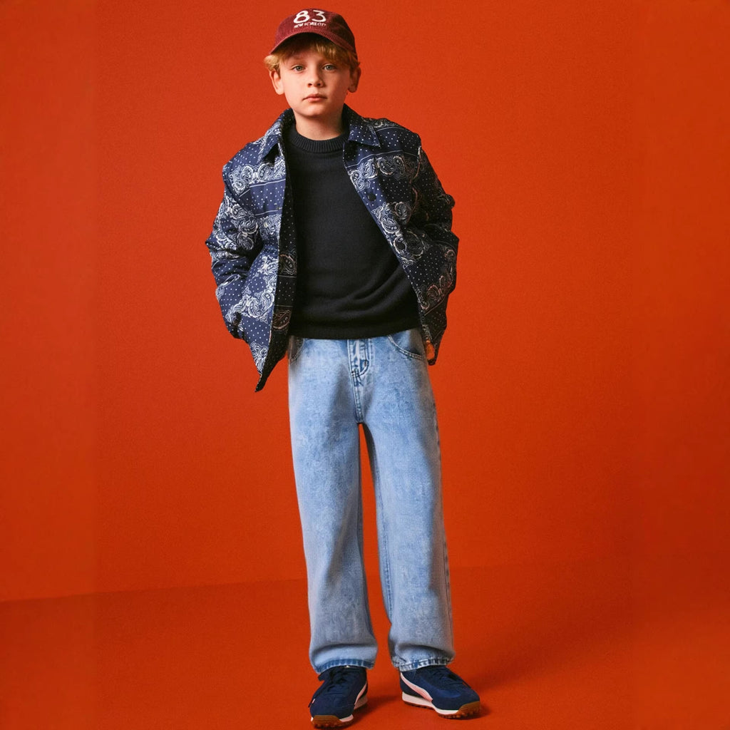 Pantalons de denim à col lumineux polyvalents
