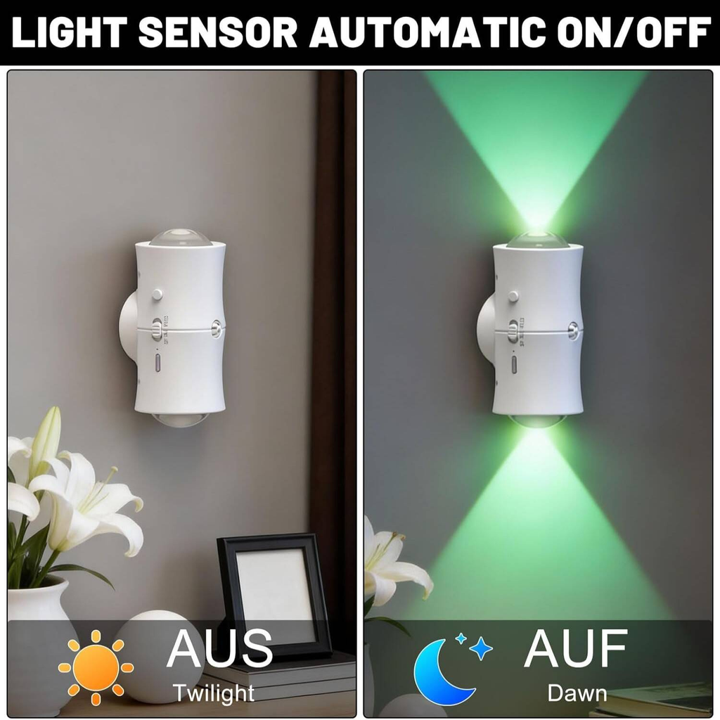 4pcs détecteur de mouvement lumière de nuit rechargeable