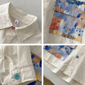 Chemise printanière élégante pour enfants à manches longues