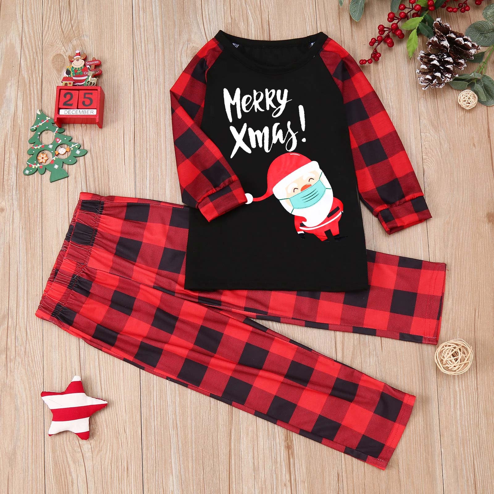 Ensemble de pyjamas pour dessin animé de Noël