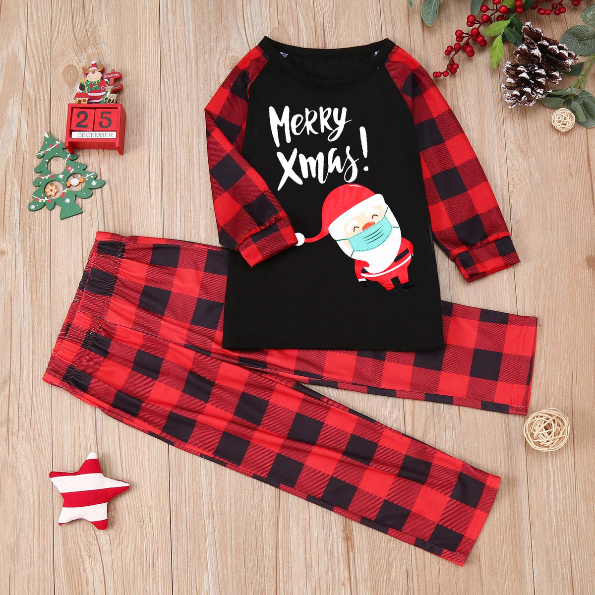 Ensemble de pyjamas pour dessin animé de Noël