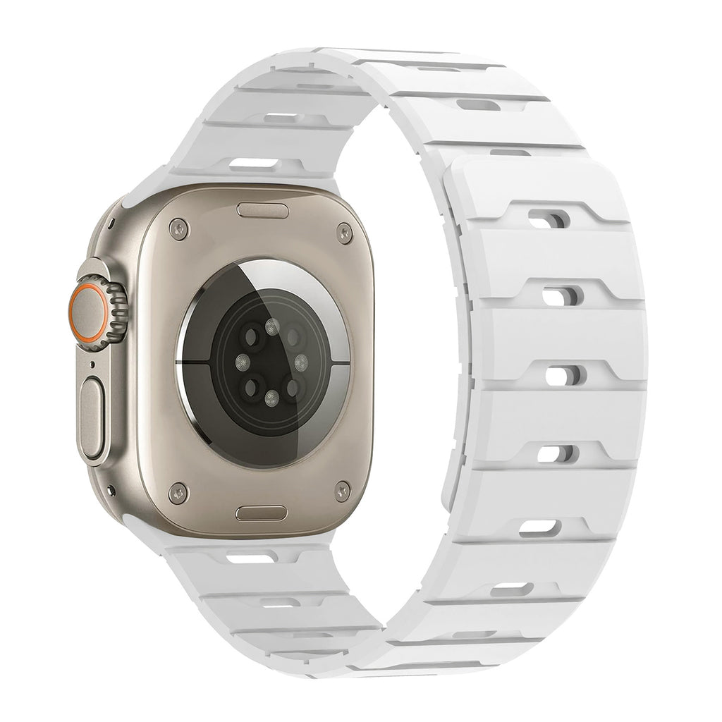 Two-tone magnetic silicone bracelet