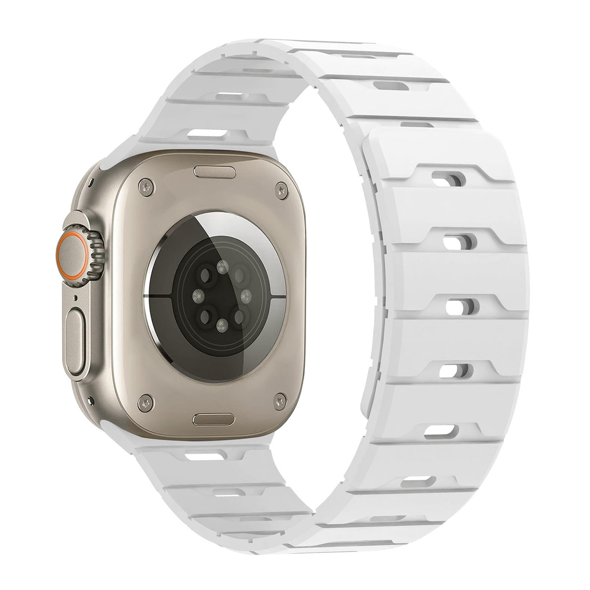 Two-tone magnetic silicone bracelet