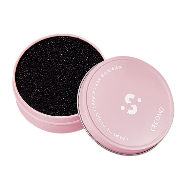 Cosmetic Brush Cleaner Box - Pink - 1