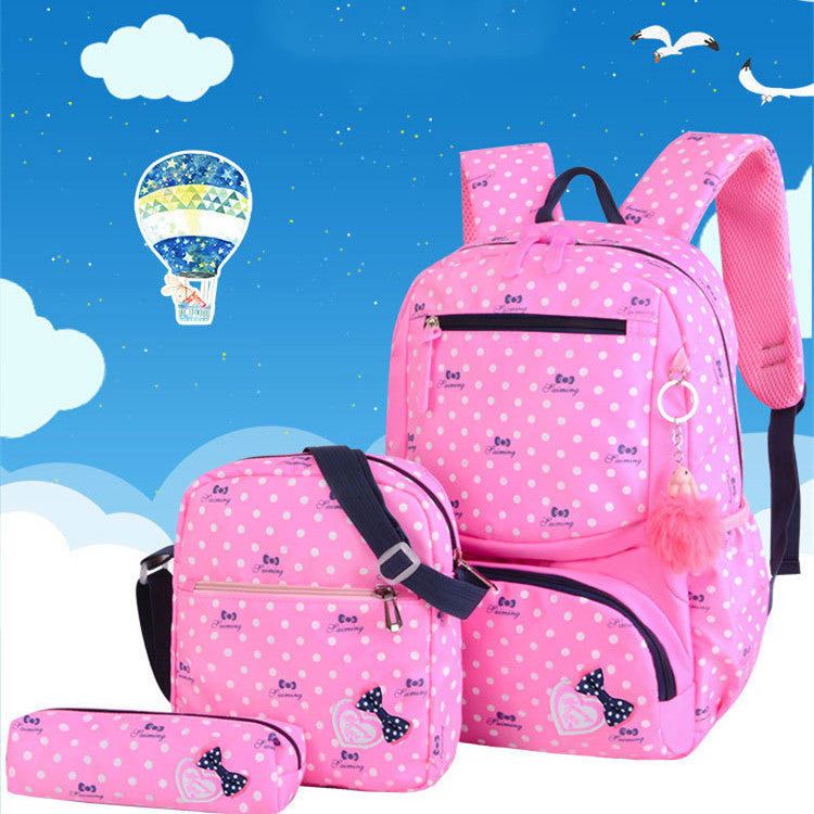 École primaire fille style coréen mignon Princess sac à dos