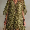 Robe de plage en col V pour femmes