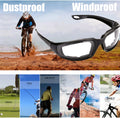 Gants de vélo résistant au vent 3Pair Motorcycle Riding Glass Résistant au vent Protection UV Rembourré