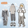 Anime Cartoon Funny Shark et Cat Onesie Pajamas Mignon Cozy Loungewear Set