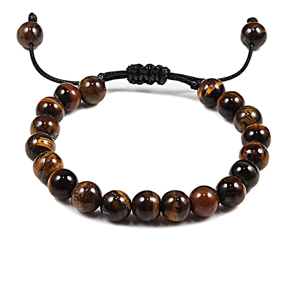 Bracelet tressé pierre naturelle vente chaude