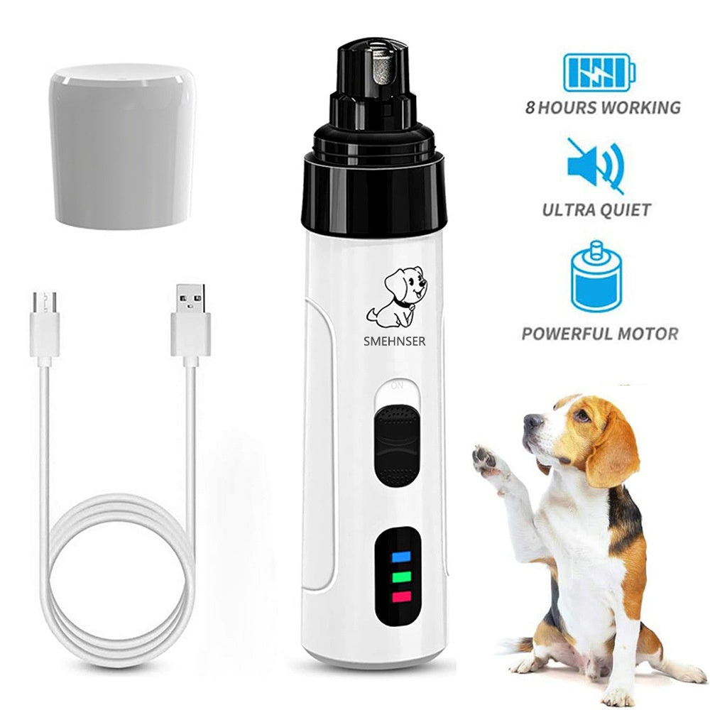 Piercing automatique des ongles Pet 3 vitesses LED électrique