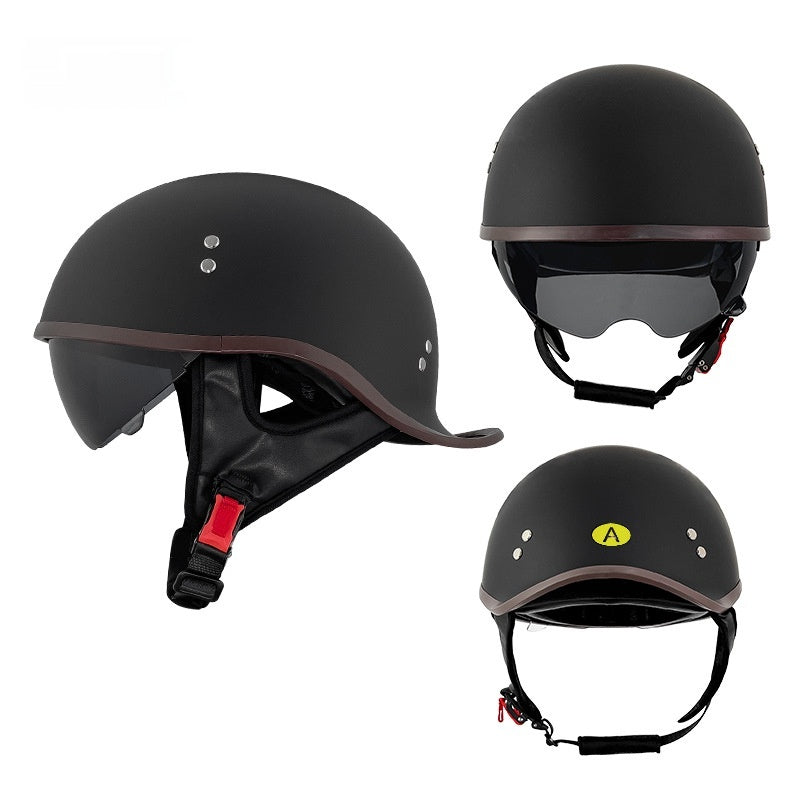 Électrique vélo rétro moto Rocker Tail Half Casque