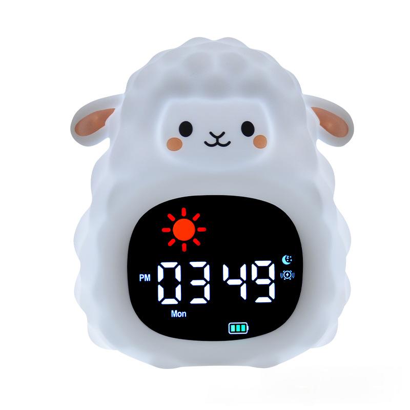 LED bande dessinée animal Lion réveil horloge de nuit