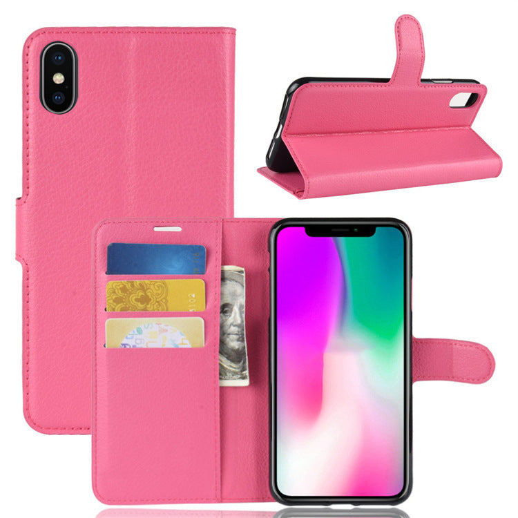 Style Litchi Étui en cuir pour boîtier