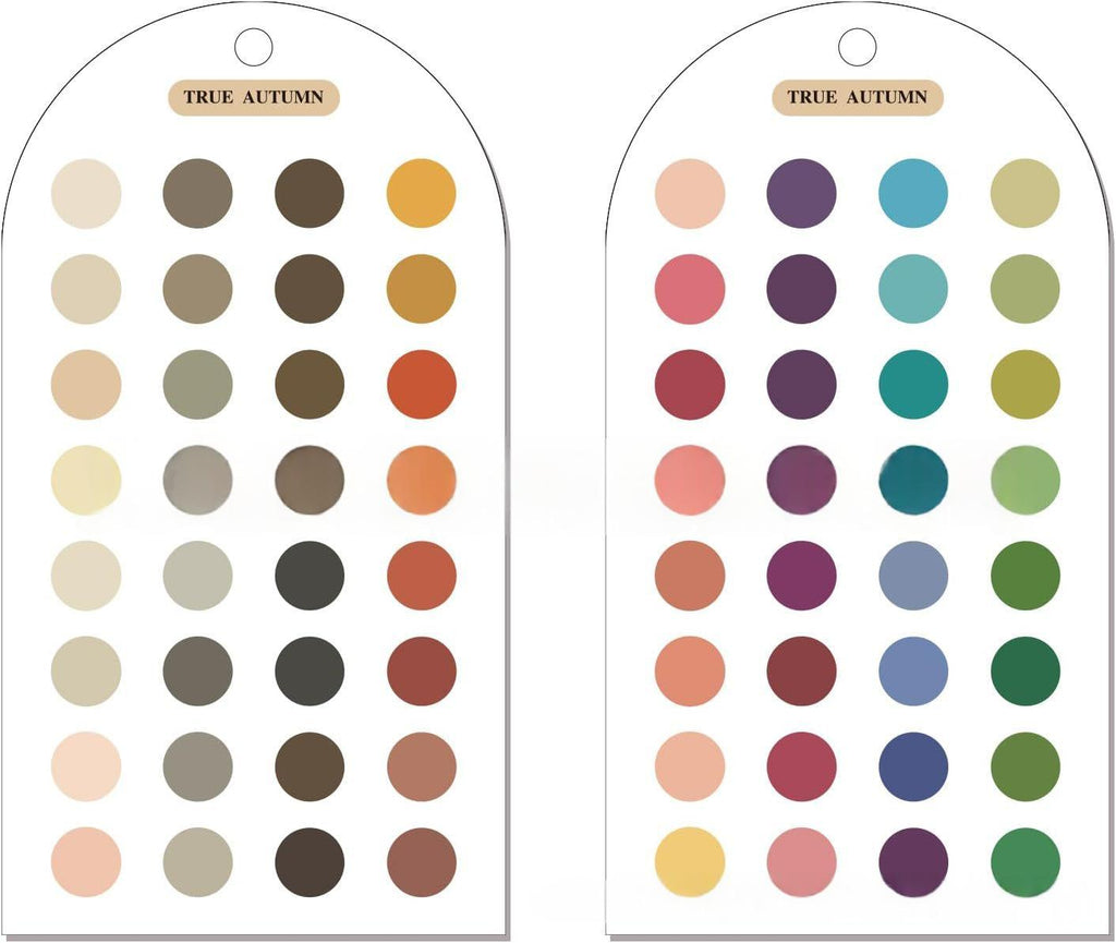 Palette couleur acrylique et carte d'analyse de couleur