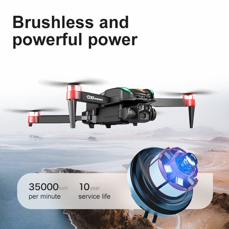 D10 Drone électrique simple noir