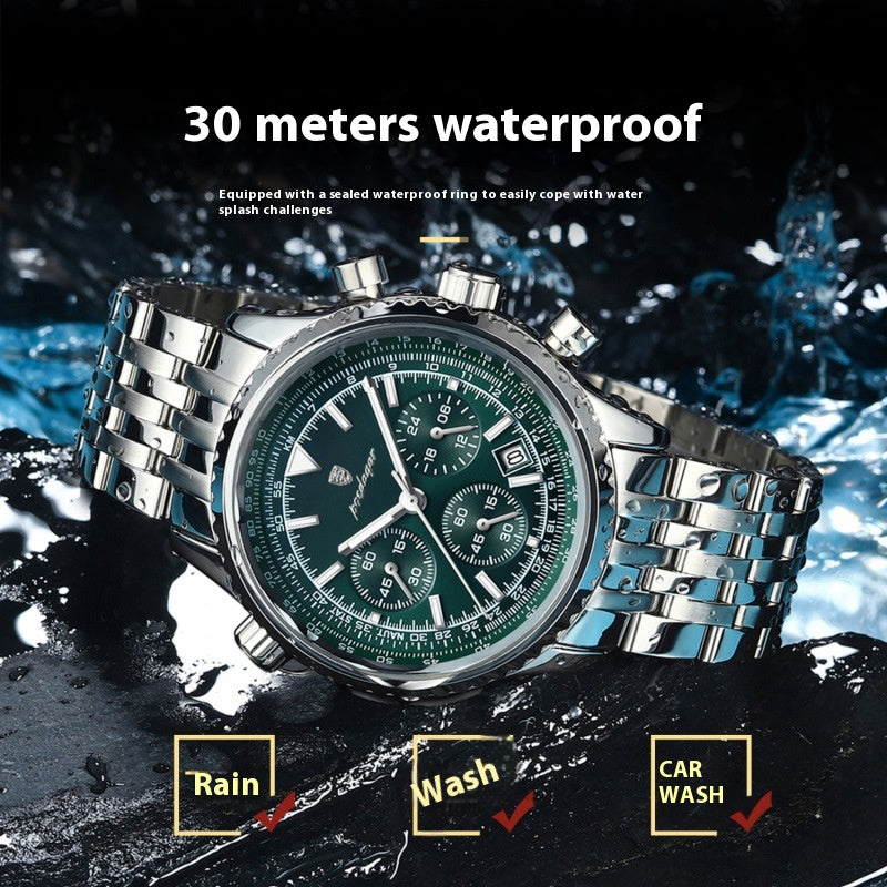 Montres homme Imperméable Calendrier lumineux Multi-fonctions
