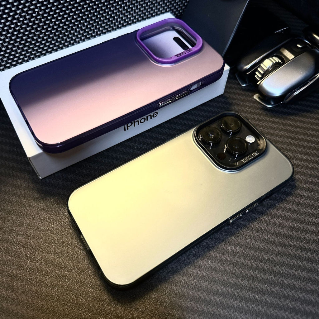 Housse de protection Matte pour téléphone couleur argent haute qualité