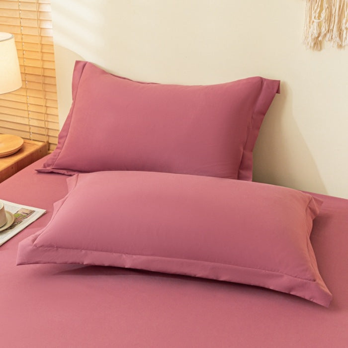 Coussin lavable en coton Aloe de couleur solide Et respirant
