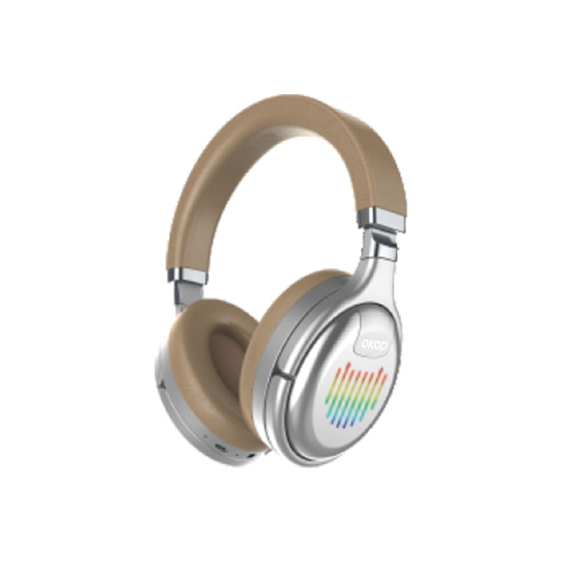 KP-H103 En stock Sur oreille Casque Bluetooth Éclairage ambitant pliable RGB Bruit actif